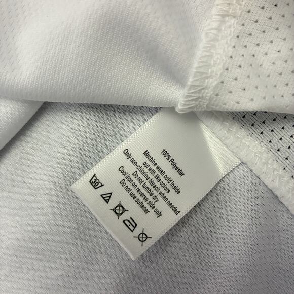 Alo Mens Polo Size 2XL White Golf Coolfit Performance Short Sleeve Breathable - Picture 4 of 9